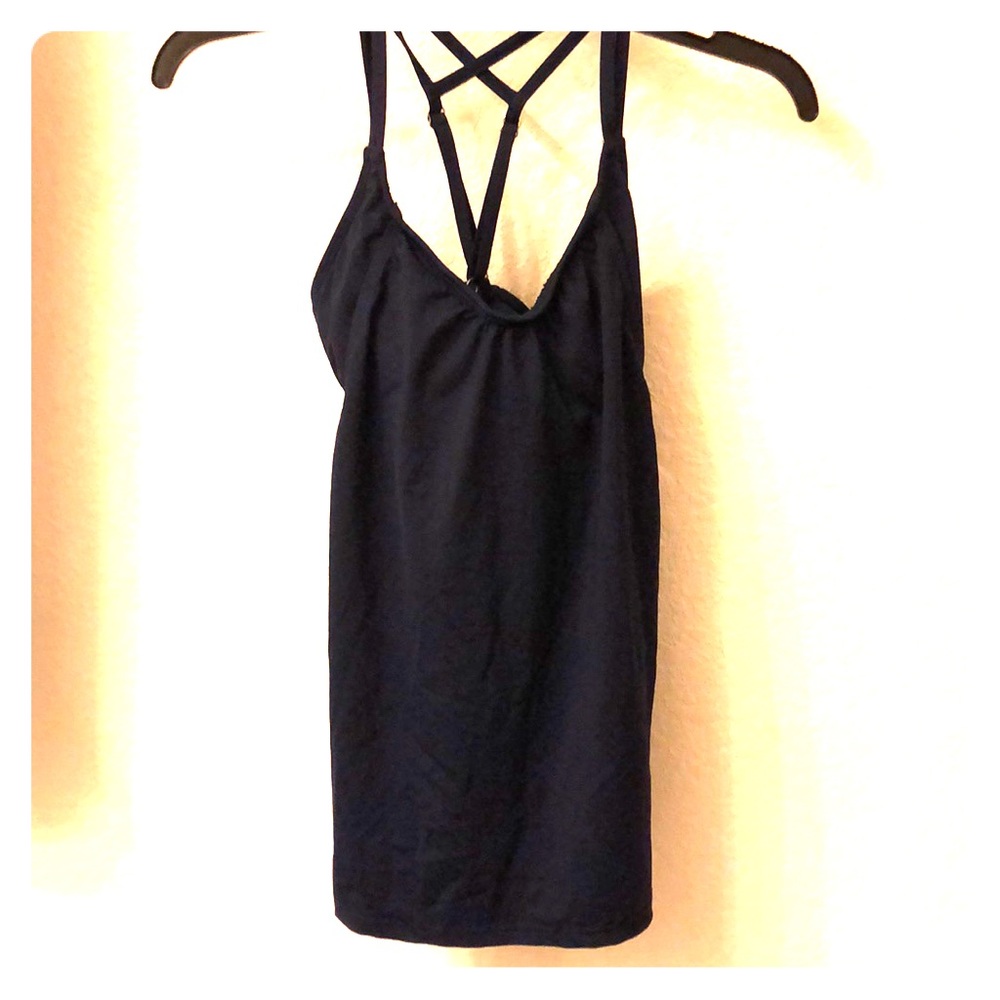 NWT Navy blue Athleta tankini